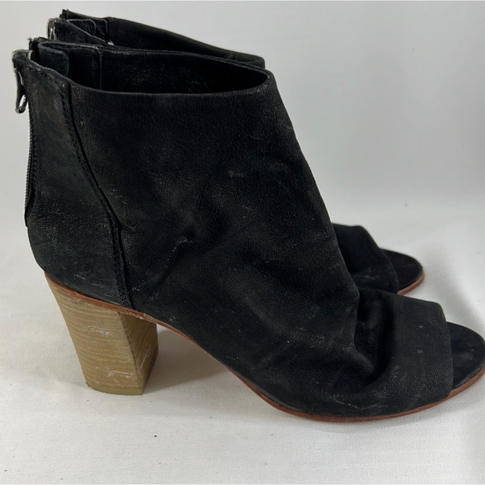 Free People Black Open-Toe Ankle Booties - Picture 7 of 10